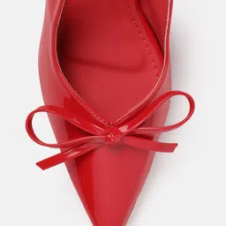 AXIUM Solid Bow Slim Heeled Pumps image 2