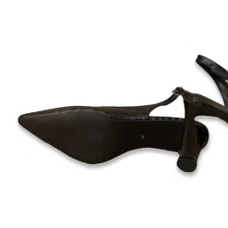 Ginger by Lifestyle Women's Black Back Strap Sandals image 3