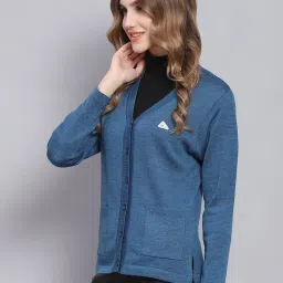 Monte Carlo Blue Wool Cardigan image 3