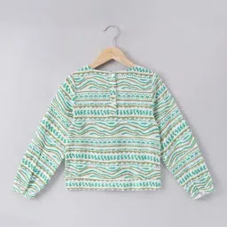 Ed-a-Mamma Kids Multicolor Cotton Printed Full Sleeves Top image 2