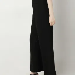 Vero Moda Black Straight Fit High Rise Pants image 3