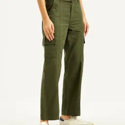 Levi's Dark Olive Mid Rise Regular Fit Cargos image 3