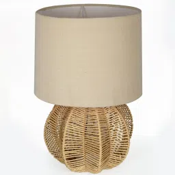 Homesake Off White Raffia Table Lamp image 3