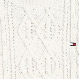 TOMMY HILFIGER Ivory Petal Solid Archive Fit Pullover image 3