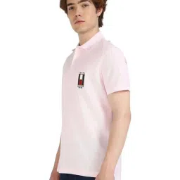 Tommy Hilfiger Light Pink Regular Fit Polo T-Shirt image 3