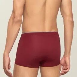 XYXX Maroon & Charcoal Snug Fit Trunks - Pack of 2 image 3