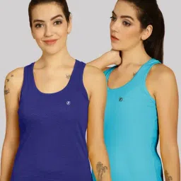 Friskers Blue Cotton Sports Tank Top - Pack Of 2-picture-14