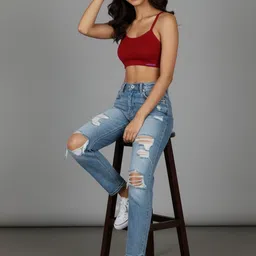 INDIROCKS Pack of 3 Full Coverage Removable Padding Non-Wired Seamless Beginners Bra image 2