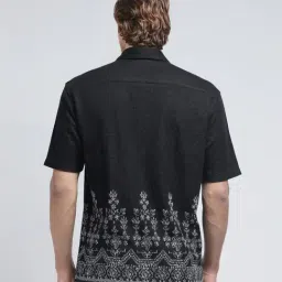 Rare Rabbit Black Relaxed Fit Floral Shirt image 2