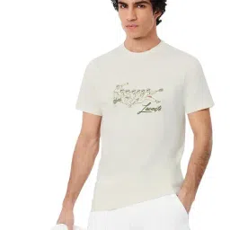 Lacoste White Rene Lacoste Print Tennis Heritage T-Shirt-image-46