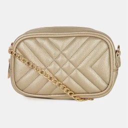 Carlton London Golden Quilted Medium Sling Handbag-picture-35