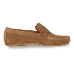 TOMMY HILFIGER Brown Leather Men Slip-On Shoes image 2