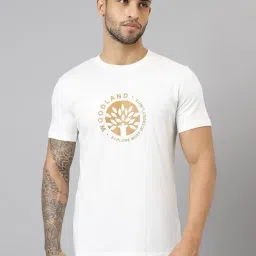 Woodland White Regular Fit Printed T-Shirt-picture-19