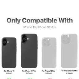 Gripp 2In1 Focal Camera Lens Protector for Iphone 16 & Iphone 16 Plus (2024) - Black-picture-20