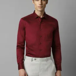Louis Philippe Maroon Slim Fit Shirt-picture-39