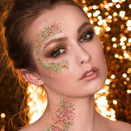 Comet Busters Set Of 3 Face Chunky Glitter Body Shimmer Eye Makeup - 5 g Each - GLT045 image 2