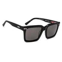 John Jacobs Unisex Grey Lens & Black Square Sunglasses with Polarised and UV Protected-picture-26