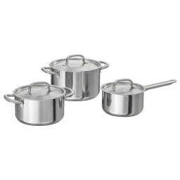 ikea 365+ Cookware set of 6, stainless steel image 1
