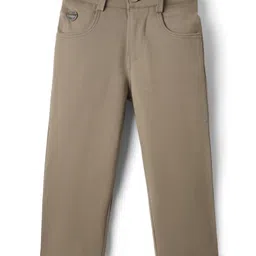Noddy Kintted Cotton Solid Pant - Fawn-image-31
