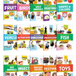 gowoo My First Book of Fruits, Birds, Wild Animals, Vegetables and more :- early learning books for toddlers, my first nature learning book, interactive learning books | Pack of 15 books-picture-22