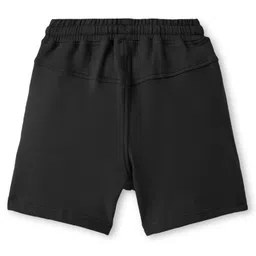 Doreme Single Jersey Knit Above Knee Length Shorts With New York Print - Black image 2