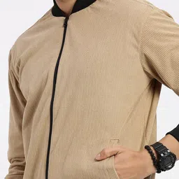 SHOWOFFFF Men Corduroy Lightweight Bomber Jacket image 5