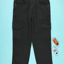 V-Mart Boys Regular Fit Mid-Rise Stretchable Cotton Cargo Styles Jeans-picture-15