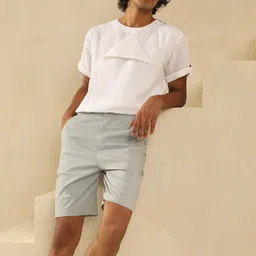 PRIMAL GRAY Men Mid-Rise Regular Fit Knee Length Regular Shorts image 2