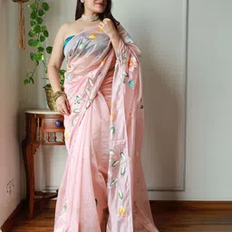 Anouk Floral Organza Saree-picture-28
