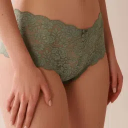 La Vie En Rose Green Regular Fit Self Pattern Panties-picture-27