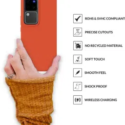 Sprig Back Cover for VIVO V30 PRO (Orange) image 4