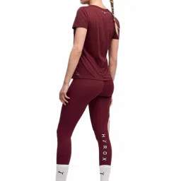 Puma x HYROX SHAPELUXE Ruby Shimmer High Rise Skinny Fit 7/8 Training Tighty image 3