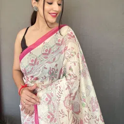 Mameraa Ethnic Motifs Art Silk Saree image 3