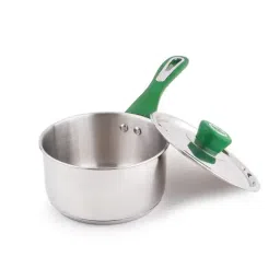 The Indus Valley Silver Stainless Steel  Sauce Pan with Bakelite Handle (1L)-picture-16