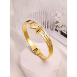 Designs & You Gold Plated Stainless Steel Bangle Style Bracelet image 3