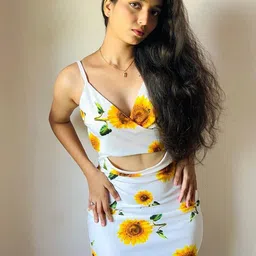 TANDUL Floral Print Bodycon Dress-picture-40