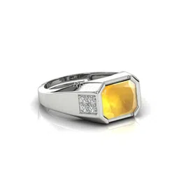 RRVGEM Y 12.50 KT Pukhraj Yellow Sapphire Adjustable Ring-picture-18