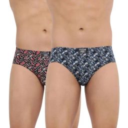 Dollar Bigboss Assorted Color Cotton Printed Briefs (Pack Of 2)-picture-22