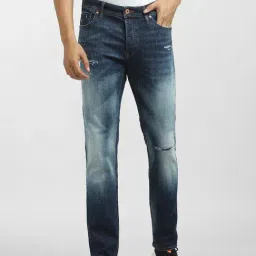 Jack & Jones Dark Blue Denim Slim Fit Jeans-picture-43