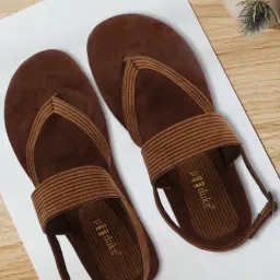 planet paaduks Paaduks Men's Cord Of Kings Brown Back Strap Sandals-picture-37