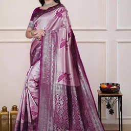 Aamish fashion Woven Design Zari Art Silk Handloom Banarasi Saree-picture-32