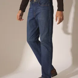 Selected Homme Blue Cotton Straight Fit Jeans image 3