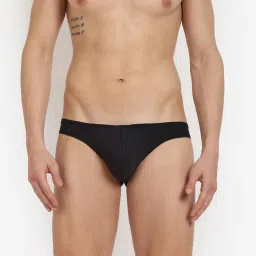 BASIICS by La Intimo Multi-Color Polyester Relaxed Fit Solid Briefs (Pack Of 2) image 3