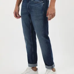 Calvin Klein Jeans Blue Cotton Regular Fit Jeans image 3