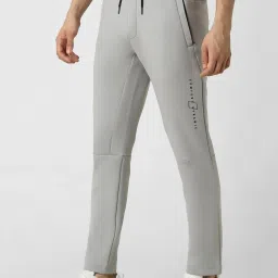 Van Heusen Grey Slim fit Solid Casual Track Pant image 3
