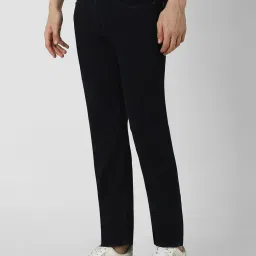 Van Heusen Navy Slim fit Solid Casual Jeans image 3