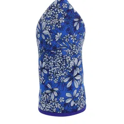 Alvaro Castagnino Blue Tropical Print Pocket Square image 2