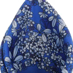 Alvaro Castagnino Blue Tropical Print Pocket Square image 3