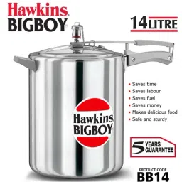 Hawkins BigBoy Silver Aluminium 14 L Pressure Cooker - Set of 1 image 2
