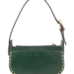 Hidesign Green MERIDA 02 Textured Small Leather Shoulder Bag image 3